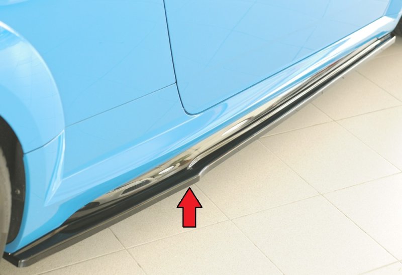 Rieger Seitenschwelleransatz (ca. 19mm) schwarz glänzend Audi TT (8J-FV/8S) 09.18- (ab Facelift) - 88235