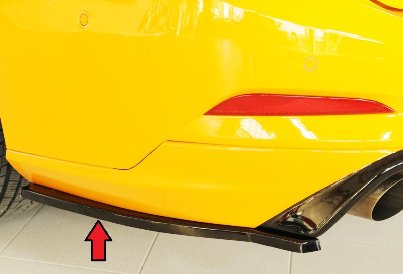 Rieger Heckschürzenansatz seitlich links schwarz glänzend Ford Focus 4 (DEH) 09.18- - 88244
