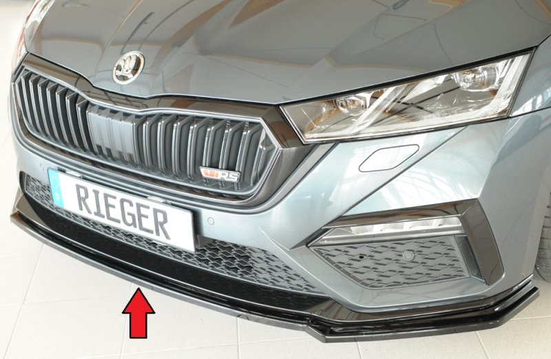 Rieger Spoilerschwert schwarz glänzend Skoda Octavia RS (NX) 07.20- - 88250