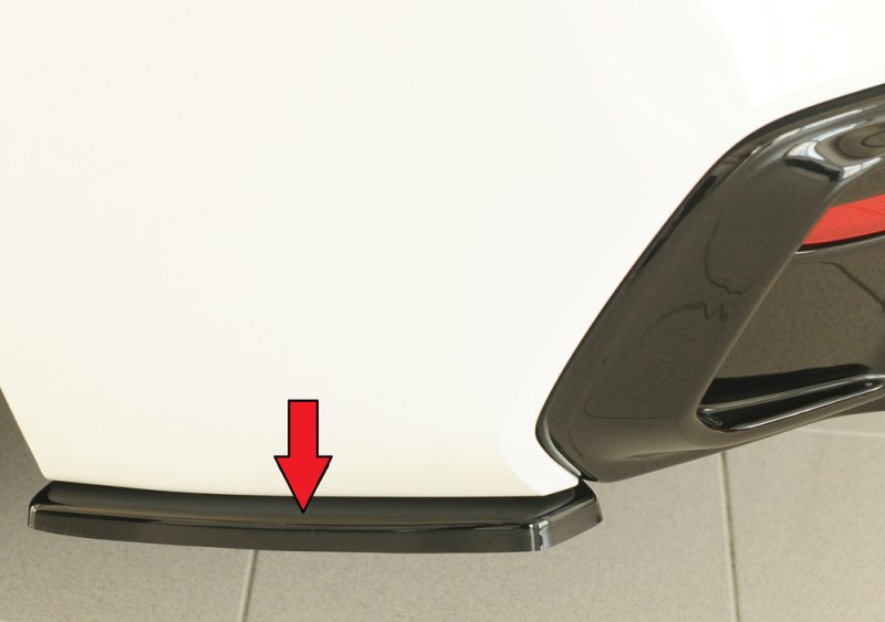 Rieger Heckschürzenansatz seitlich links schwarz glänzend BMW 1er F20 (1K4) 05.2015- (ab Facelift) LCI - 88279