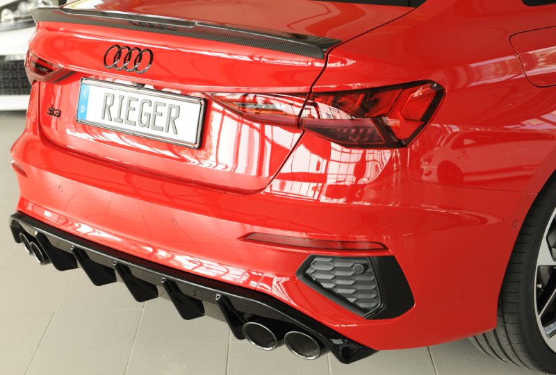 Rieger Heckeinsatz schwarz glänzend Audi A3 (GY) 11.19- - 88287