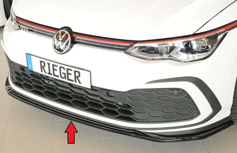 Rieger Spoilerschwert nur für GTI / GTD / GTE schwarz glänzend VW Golf 8 GTD 08.20- - 88290