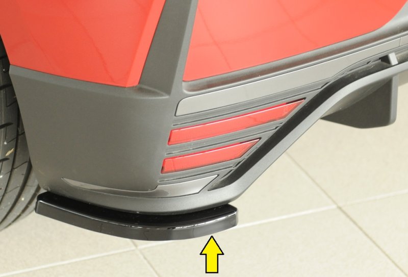 Rieger Heckschürzenansatz seitlich links schwarz glänzend Hyundai i20 N (BC3) 04.21- - 88295