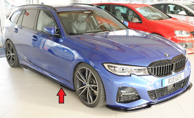 Rieger Seitenschwelleransatz schwarz glänzend BMW 3er G20 (G3L) 03.19- - 88304