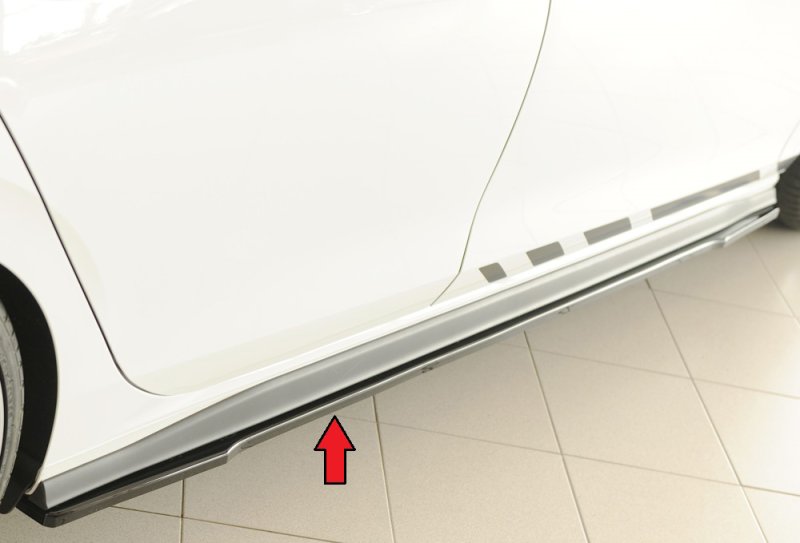 Rieger Seitenschwelleransatz schwarz glänzend VW Golf 8 GTD 08.20- - 88308