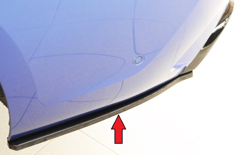 Rieger Heckschürzenansatz seitlich links schwarz glänzend BMW 3er G20 (G3L) 03.19- - 88309