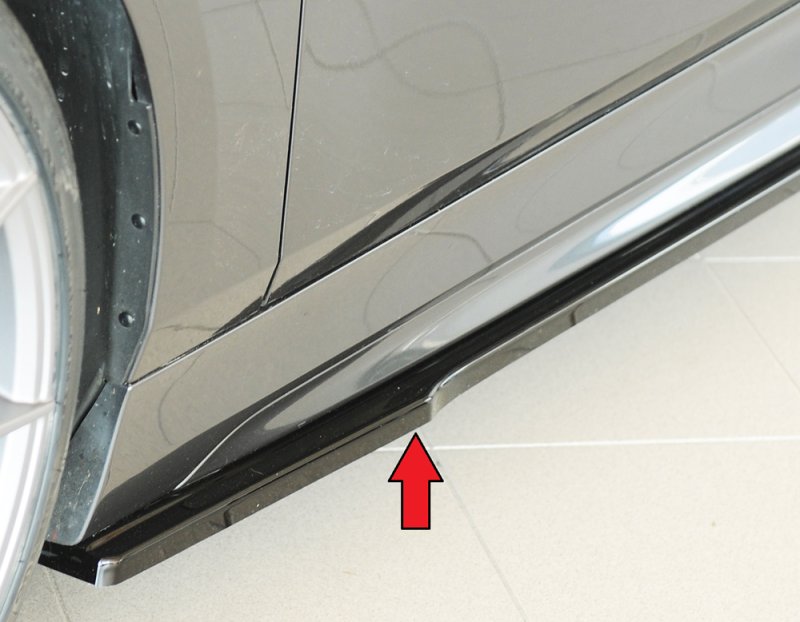 Rieger Seitenschwelleransatz schwarz glänzend BMW 1er F40 (F1H) 07.19- - 88314