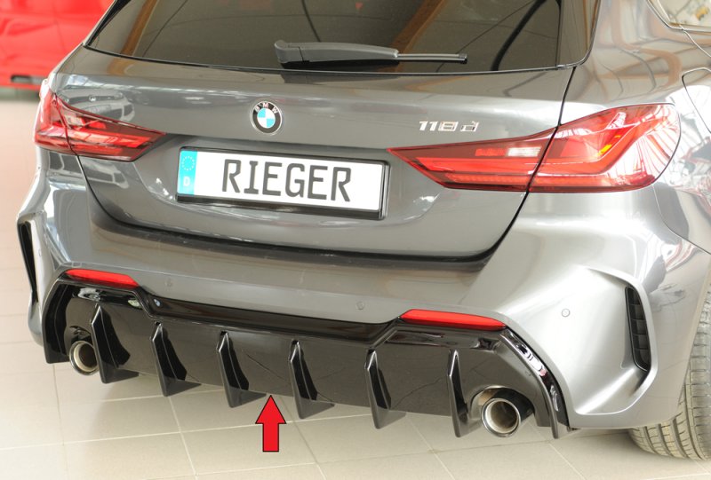 Rieger Heckeinsatz schwarz glänzend BMW 1er F40 (F1H) 07.19- - 88316