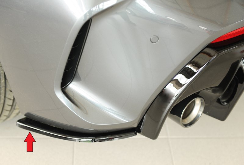 Rieger Heckschürzenansatz seitlich links schwarz glänzend BMW 1er F40 (F1H) 07.19- - 88318