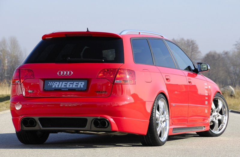 Rieger Heckschürzenansatz Audi A4 (8E) Typ B7 11.04- (ab Facelift) - 99025