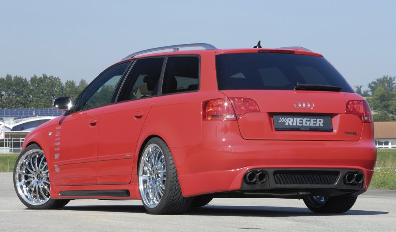 Rieger Heckschürzenansatz Audi A4 (8E) Typ B7 11.04- (ab Facelift) - 99025