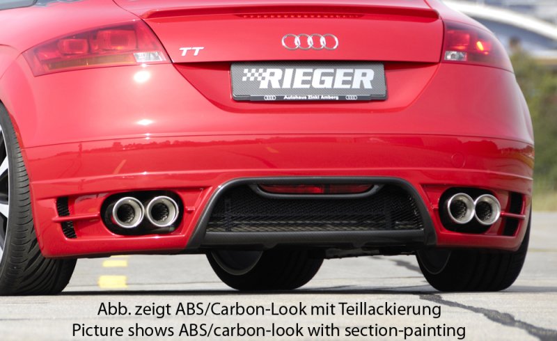 Rieger Heckansatz Audi TT (8J) 09.06-06.10 (bis Facelift) - 99050