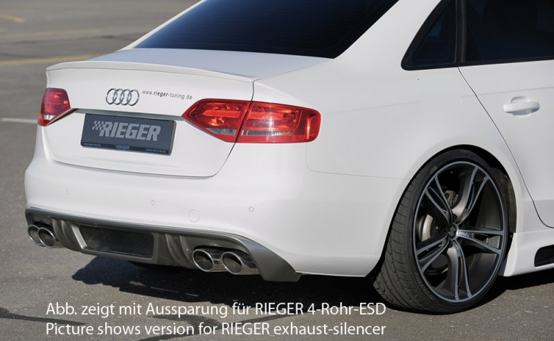 Rieger Heckeinsatz Audi A4 S4 (B8/B81) 11.08-12.11 (bis Facelift) - 99095