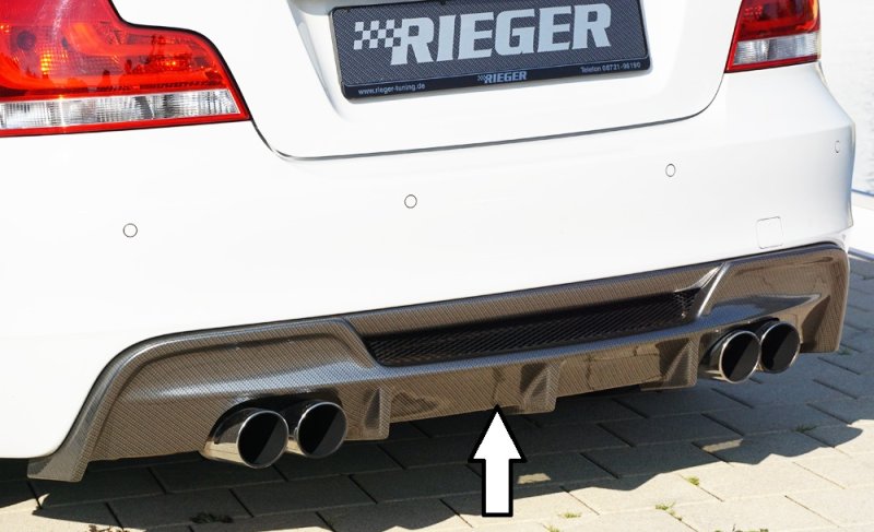 Rieger Heckeinsatz BMW 1er E82, E88 (182 / 1C) 10.07- - 99135
