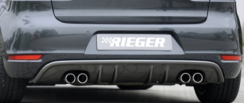 Rieger Heckeinsatz mit 2 Doppelfinnen VW Golf 6 - 99139
