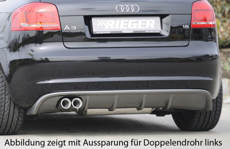 Rieger Heckeinsatz Audi A3 (8P) 07.08- (ab Facelift) - 99189