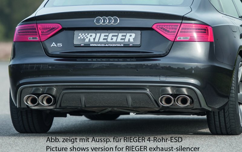Rieger Heckeinsatz Audi A5 (B8/B81) 10.11-06.16 (ab Facelift) - 99222