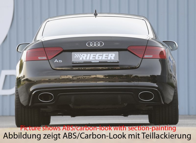 Rieger Heckeinsatz Audi A5 (B8/B81) 10.11-06.16 (ab Facelift) - 99230
