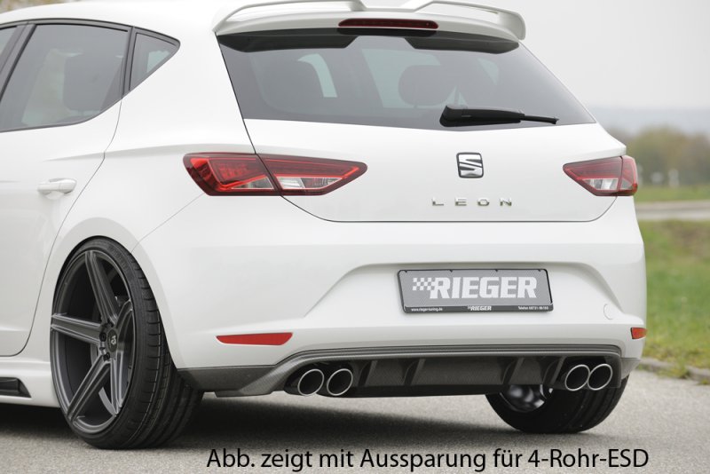 Preview: Rieger Heckschürzenansatz Seat Leon (5F) 10.12-12.16 (bis Facelift) - 99247