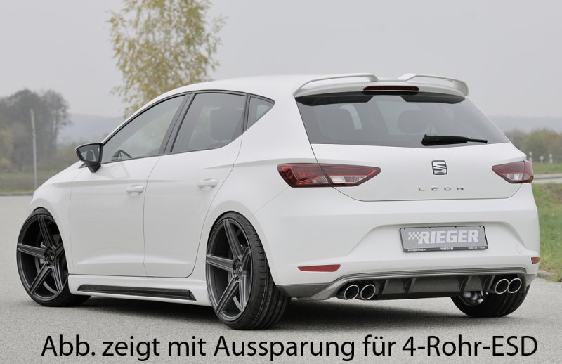 Preview: Rieger Heckschürzenansatz Seat Leon (5F) 10.12-12.16 (bis Facelift) - 99247