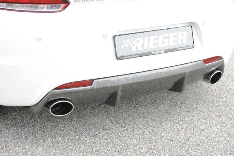 Rieger Heckeinsatz für R-Line Heckschürze VW Scirocco 3 (13) 05.14- (ab Facelift) - 99254