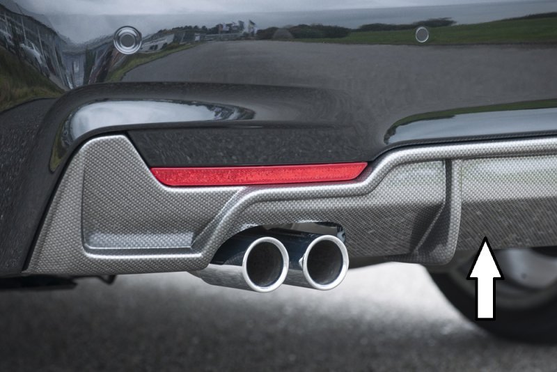 Rieger Heckeinsatz BMW 4er F32 (3C) 07.15- (ab Facelift) LCI - 99261