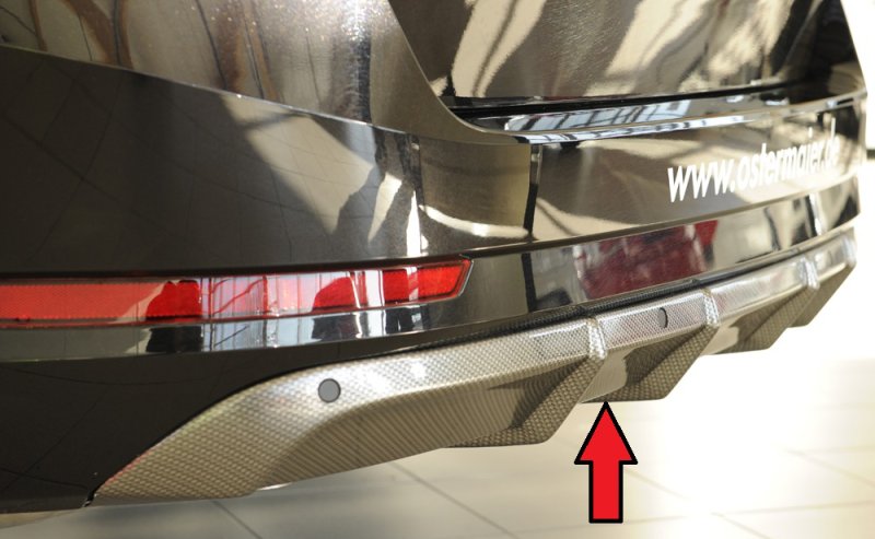 Rieger Heckeinsatz Skoda Superb III (3T/3V) 03.15-10.18 (bis Facelift 1) - 99364