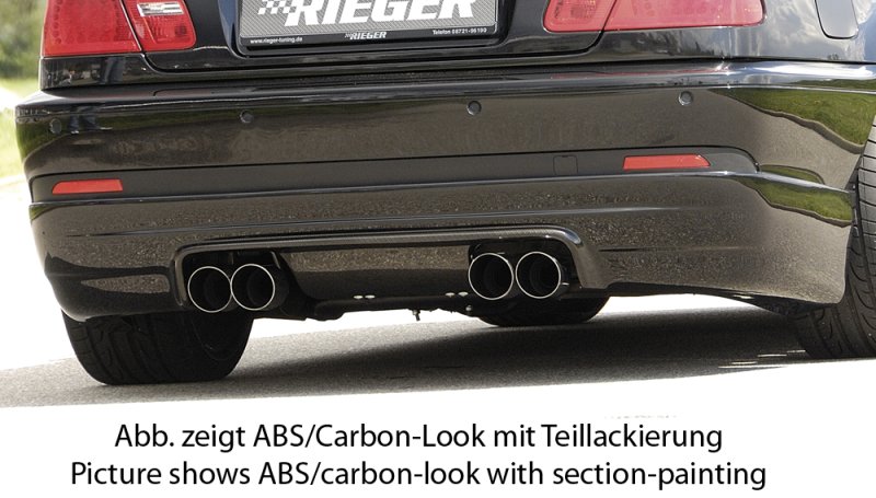 Rieger Heckschürzenansatz BMW 3er E46 02.02- (ab Facelift) - 99576