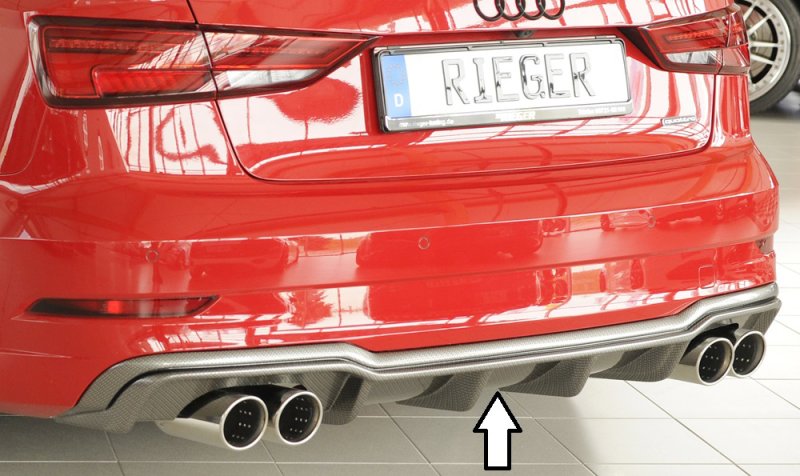 Rieger Heckeinsatz Audi A3 (8V) 09.16- (ab Facelift) - 99616