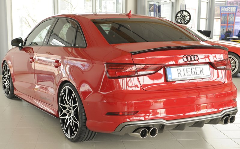 Rieger Heckeinsatz Audi A3 (8V) 09.16- (ab Facelift) - 99616