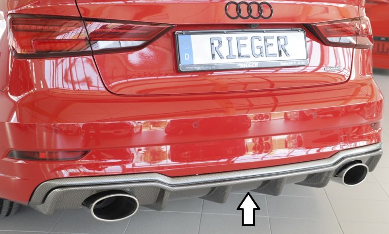 Rieger Heckeinsatz Audi A3 (8V) 09.16- (ab Facelift) - 99617