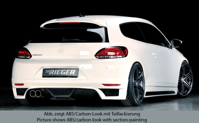 Rieger Heckschürzenansatz VW Scirocco 3 (13) 08.08-04.14 (bis Facelift) - 99772
