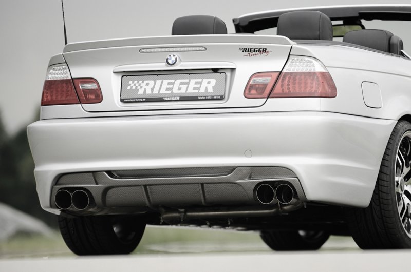 Rieger Heckeinsatz BMW 3er E46 02.02- (ab Facelift) - 99826