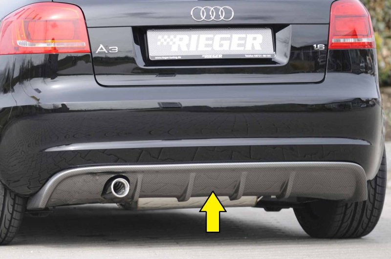 Rieger Heckeinsatz Audi A3 (8P) 07.08- (ab Facelift) - 99832