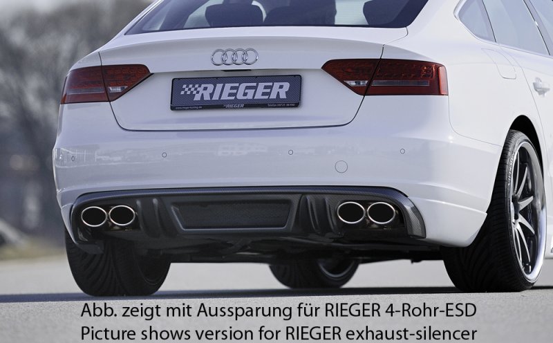 Rieger Heckschürzenansatz Audi A5 (B8/B81) 06.07-07.11 (bis Facelift) - 99882