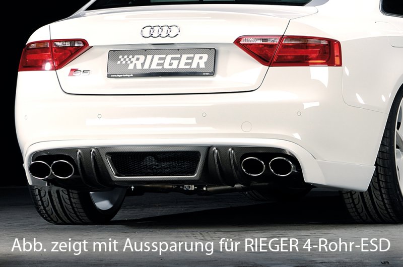 Rieger Heckschürzenansatz Audi A5 (B8/B81) 06.07-07.11 (bis Facelift) - 99889