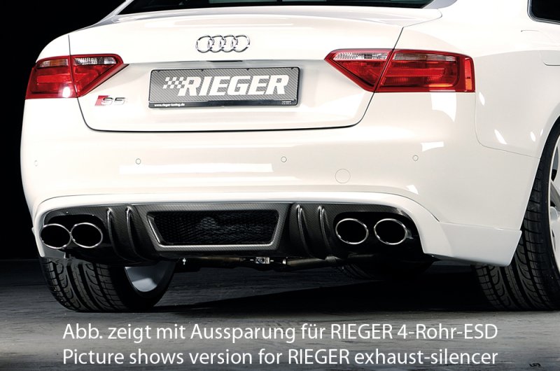 Rieger Heckschürzenansatz Audi A5 S5 (B8/B81) 06.07-07.11 (bis Facelift) - 99895