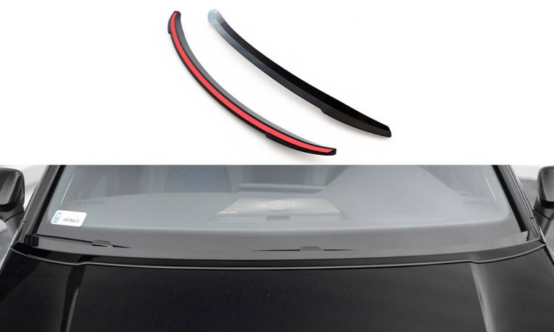 Maxton Verlängerung Motorhaube VW Golf Mk8 schwarz Hochglanz VW-GO-8-R-BE1-G