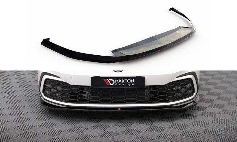 Maxton Front Ansatz V.7 VW Golf GTI / GTE / GTD / R-Line Mk8 schwarz Hochglanz VW-GO-8-GTI-FD7-G