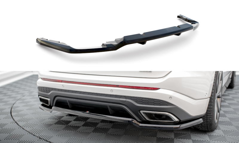 Maxton Mittlerer Diffusor Heck Ansatz DTM Look für Ford Edge Sport Mk2 schwarz Hochglanz FO-ED-2-SPORT-RD1G+RD2-G