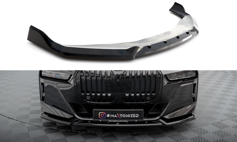 Maxton Front Ansatz V.2 für BMW 7 M-Paket / M760e G70 schwarz Hochglanz BM-7-G70-MPACK-FD2-G