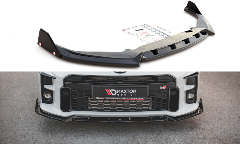 Maxton Front Ansatz +Flaps für V.2 Toyota GR Yaris Mk4 TO-YA-4-GR4-FD2G+FS