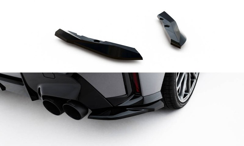 Maxton Heck Ansatz Flaps Diffusor V.4 BMW M135i F70 schwarz Hochglanz BM-1-70-M-RSD4-G