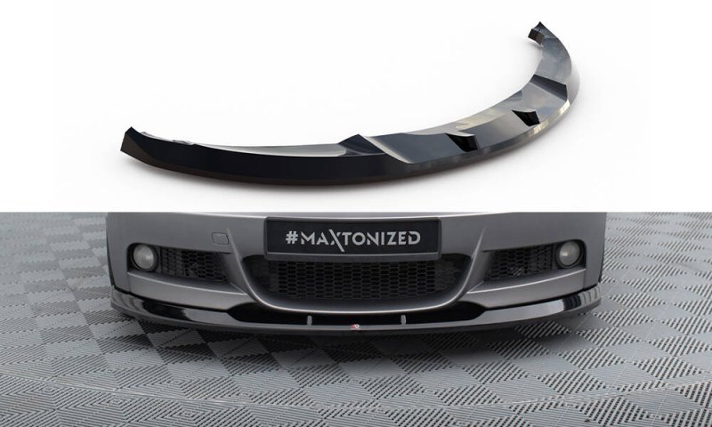 Maxton Front Ansatz V.2 BMW 1er M-Paket E82 schwarz Hochglanz BM-1-82-MPACK-C-FD2-G