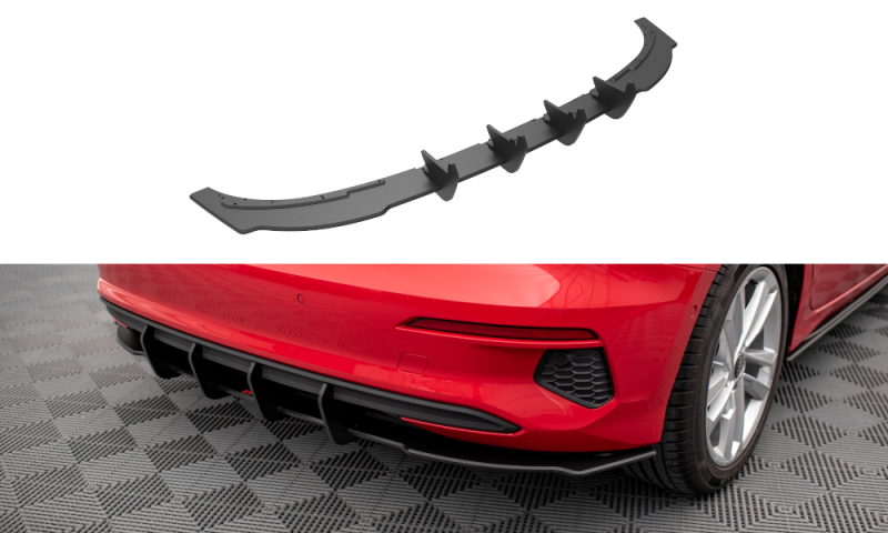 Maxton Street Pro Heckschürze für Audi A3 Sportback 8Y AUA38YCNC-RS1B