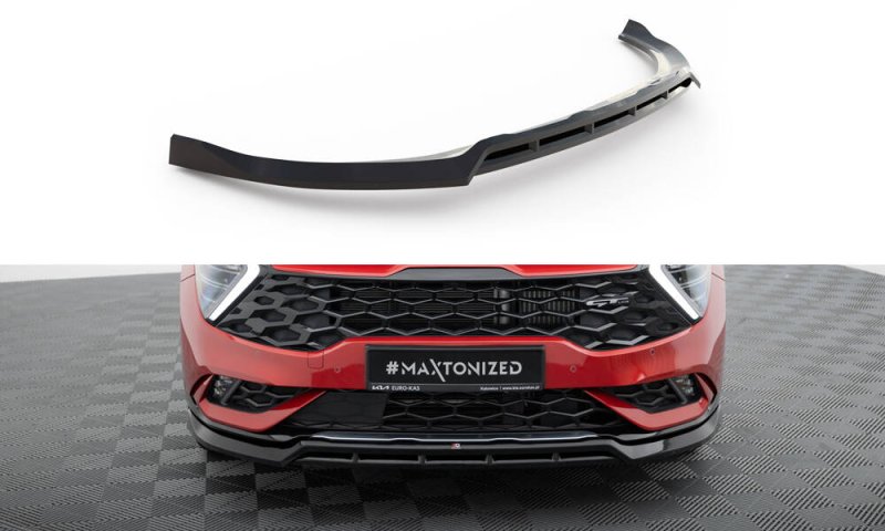 Maxton Front Ansatz V.2 Kia Sportage GT-Line Mk5 schwarz Hochglanz KI-SP-5-GTLINE-FD2G+FD2R-G