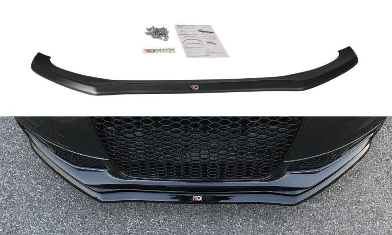 Maxton Front Ansatz V.1 für Audi S4 B8 FL schwarz Hochglanz AU-S4-B8F-FD1-G