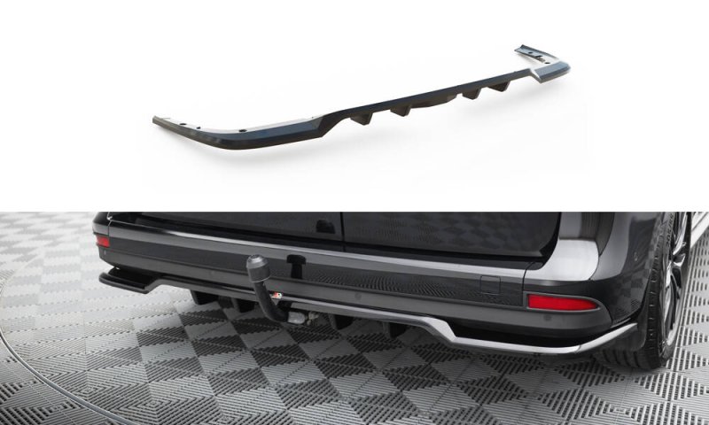 Maxton Mittlerer Cup Diffusor Heck Ansatz Mercedes-Benz T W420 schwarz Hochglanz ME-T-1-RD1G+RD2-G