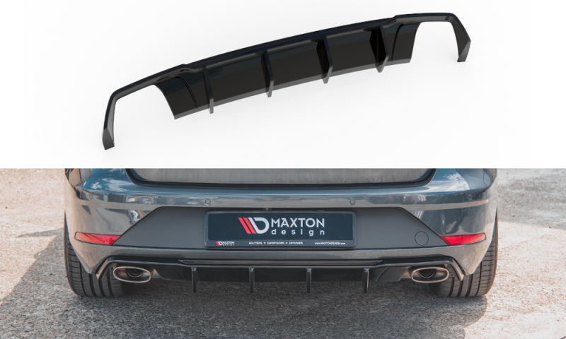 Maxton Diffusor Heck Ansatz V.2 für Seat Leon Cupra ST Mk3 FL SE-LE-3F-CU-ST-RS2G-O_O