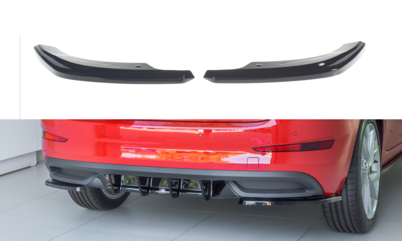 Maxton Heck Ansatz Flaps Diffusor für Skoda Scala schwarz Hochglanz SK-SC-1-RSD1-G